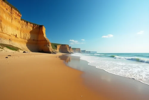 Panorama des plages en Normandie : entre falaises et sables aurifères